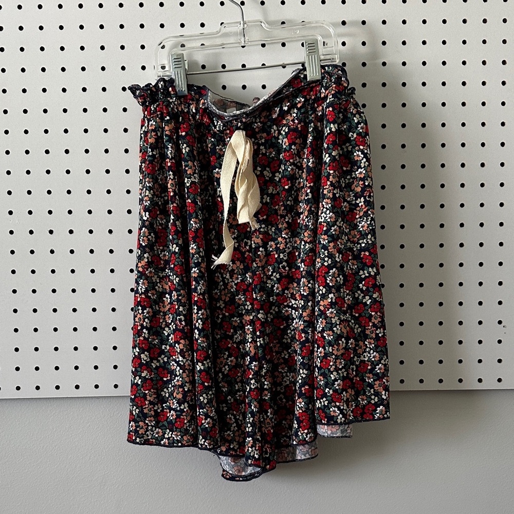Floral Navy and Red Women's Shorts